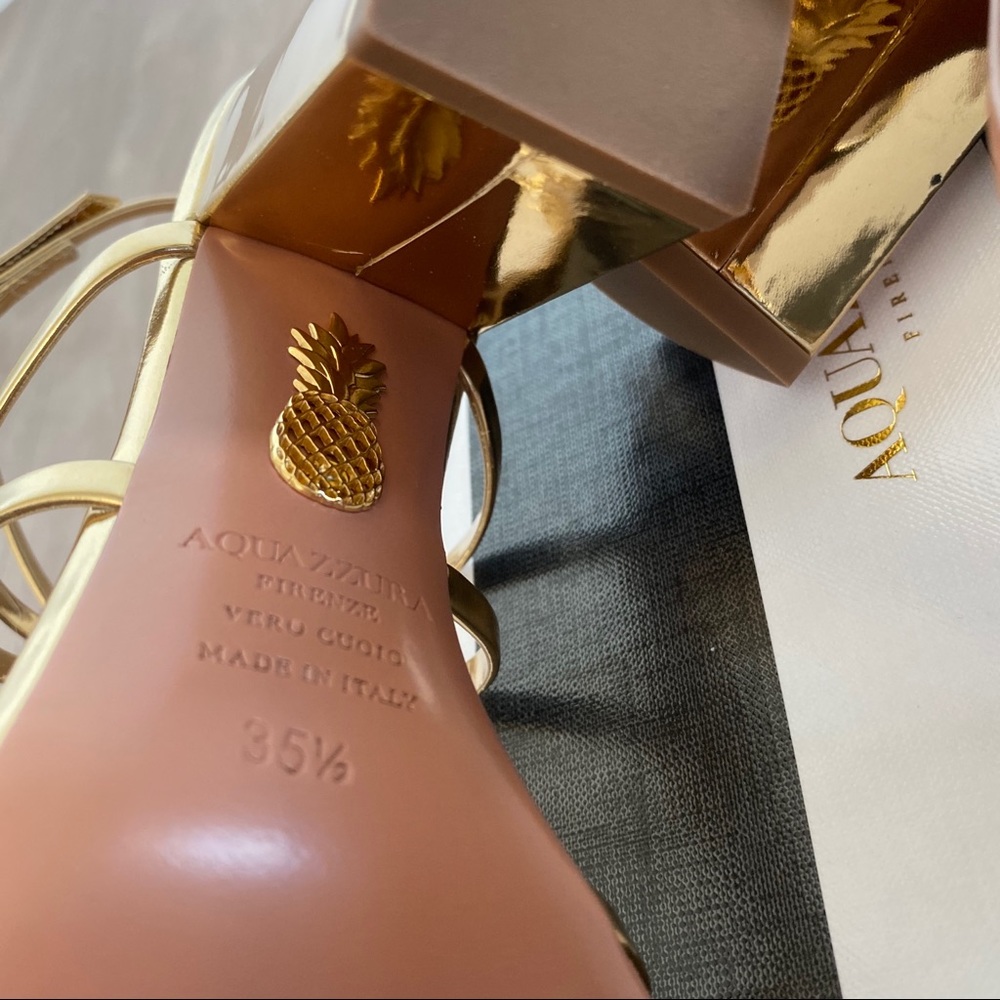 *SOLD* NIB Aquazzura “Gin” Block Sandals - Picture 7 of 8